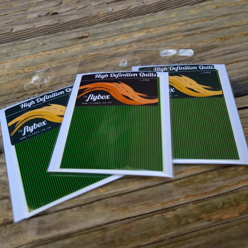 Flybox High Definition Quills in Lime-2